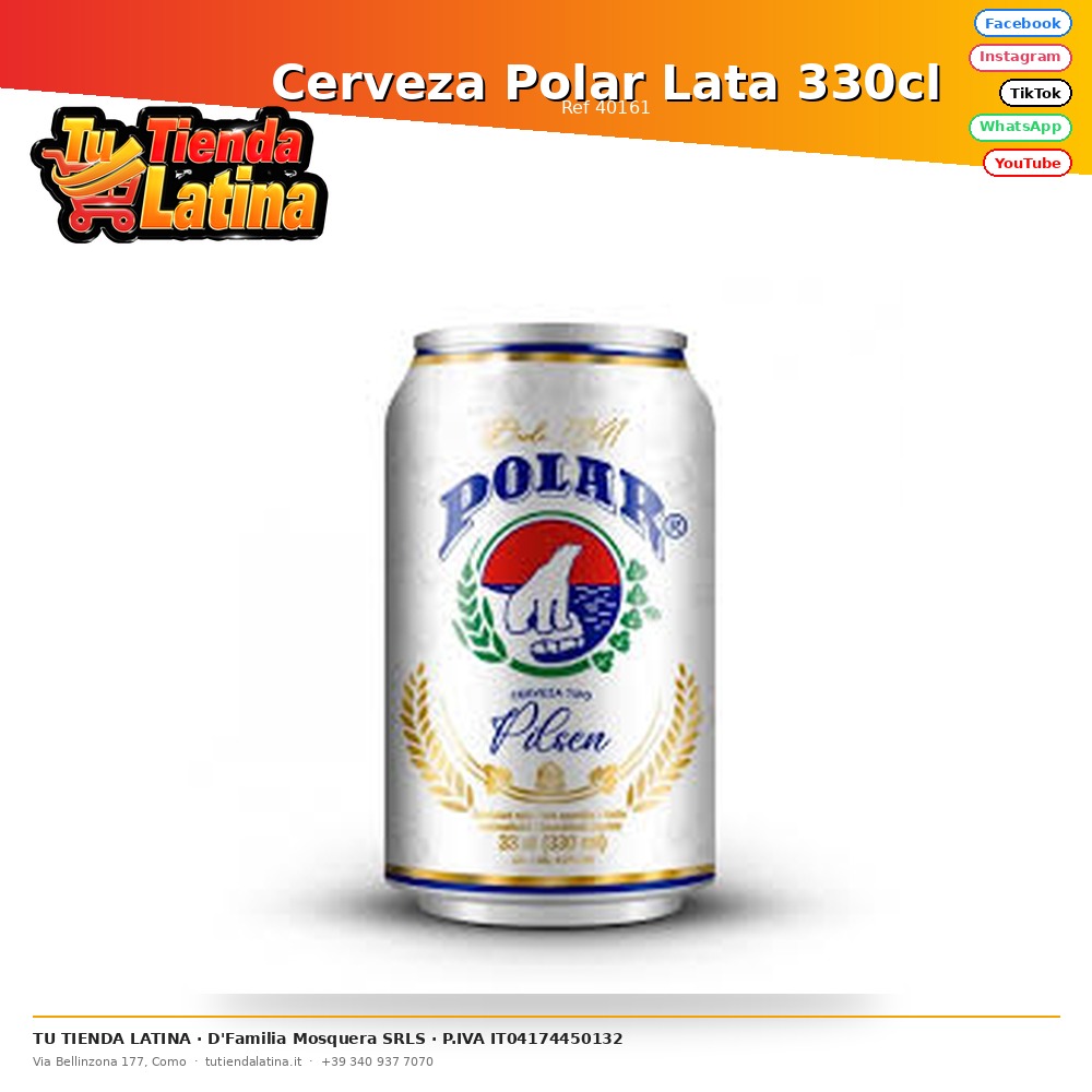 Cerveza Polar Lata 330cl