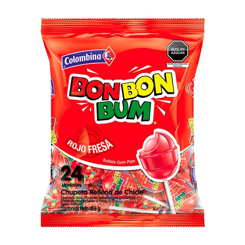 Chupete Bon Bon bum Fresa 24und