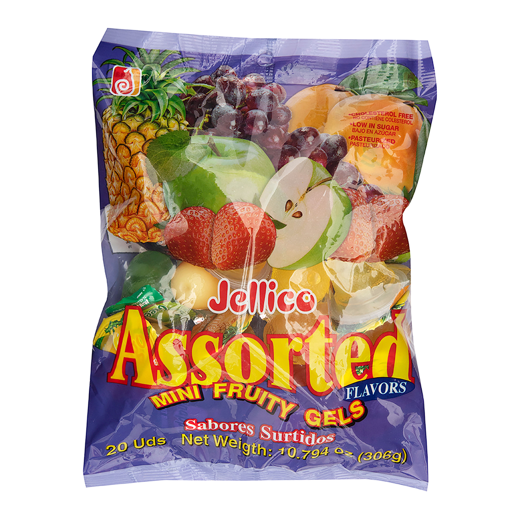 Gelatinas Surtidas Jellico 306g 20Und