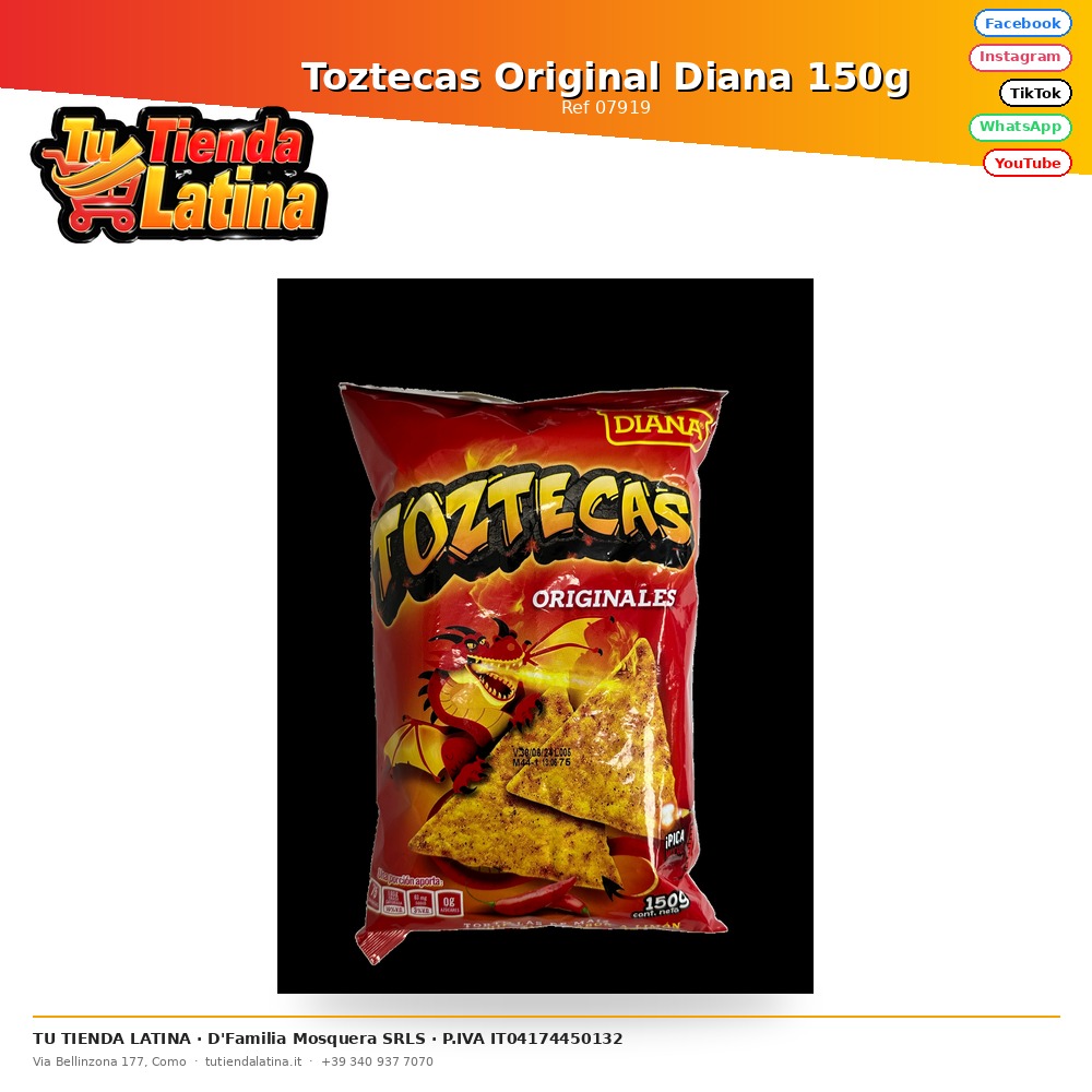 Toztecas Original Diana 150g