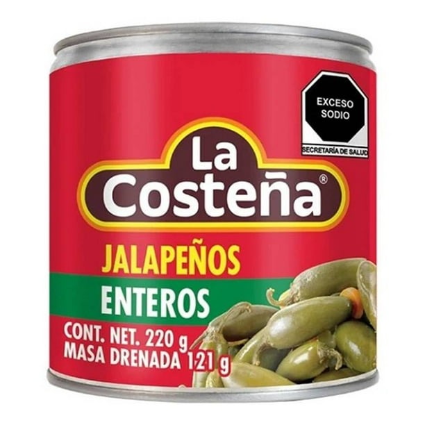 Jalapeños Enteros Bote 220gr La Costeña