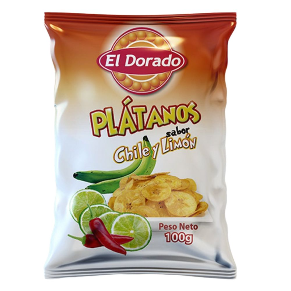Platanitos Chile Con  Limon El Dorado 100g