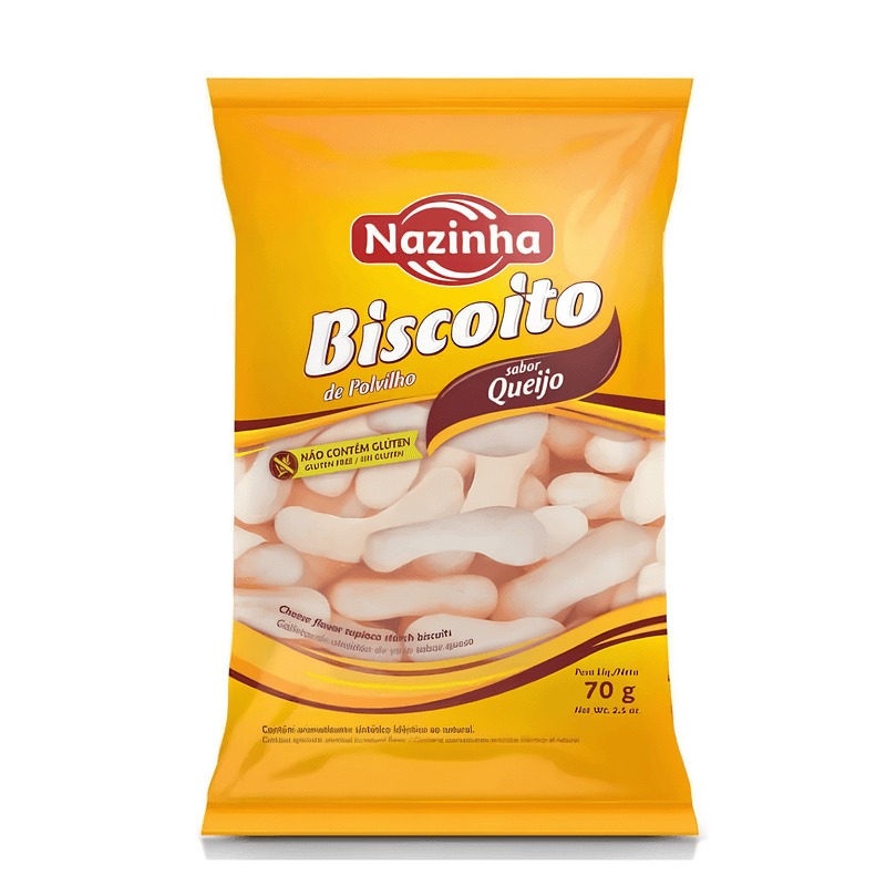 Biscoito De Polvilho Nazinha Queijo 70G