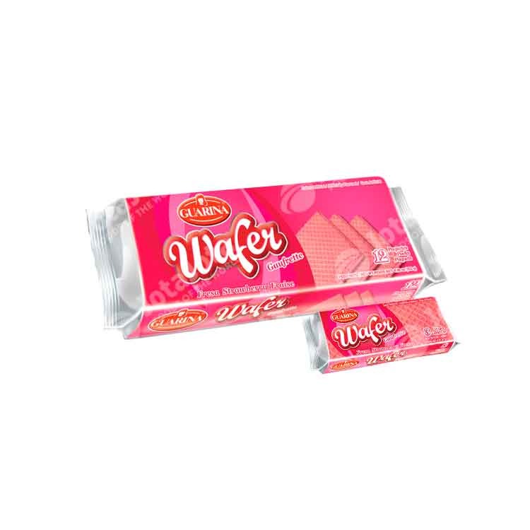 Galletas Wafer Guarina Fresa Disp 10 Und