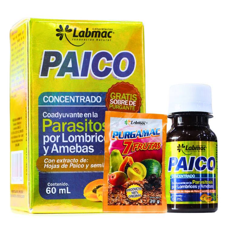 Paico Jarabe Purgante Antiparasitario 120ml