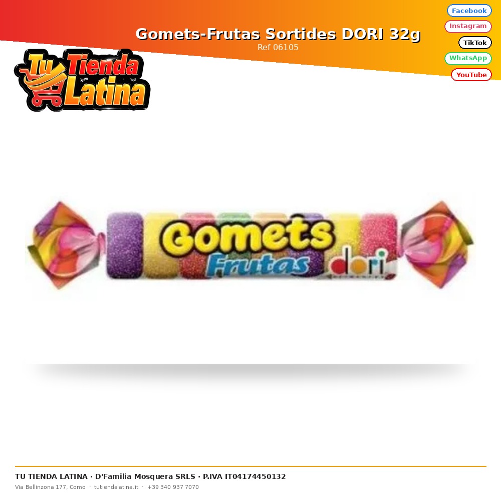 Gomets-Frutas Sortides DORI 32g