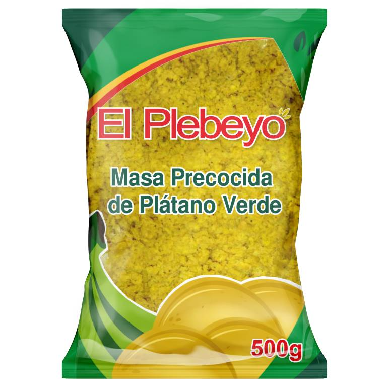Masa Precocida De Platano nVerde 500g Plebeyo