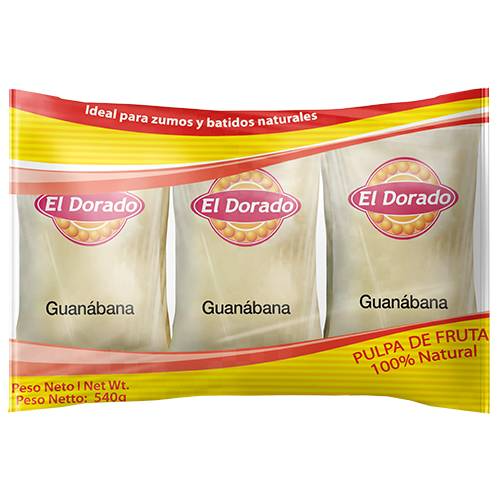 Pulpa De Guanabana El Dorado90gx4