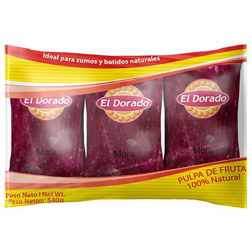 Pulpa De Mora El Dorado 90g x 4
