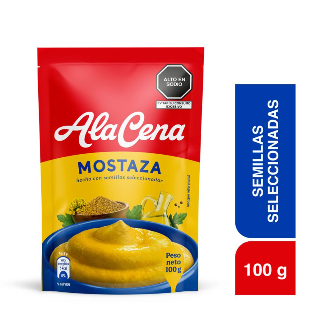 AlaCena Mostaza Hecho Semilla Seleccionadas 100g