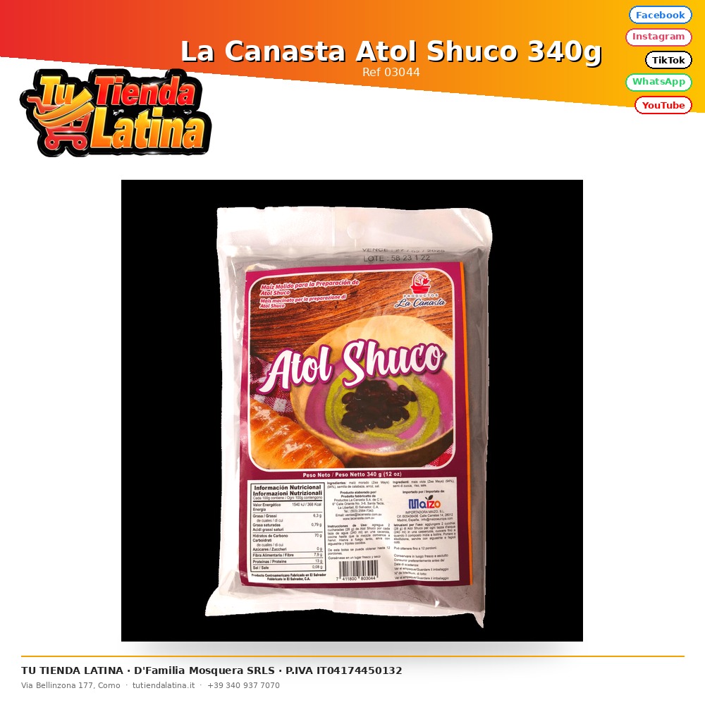 La Canasta Atol Shuco 340g