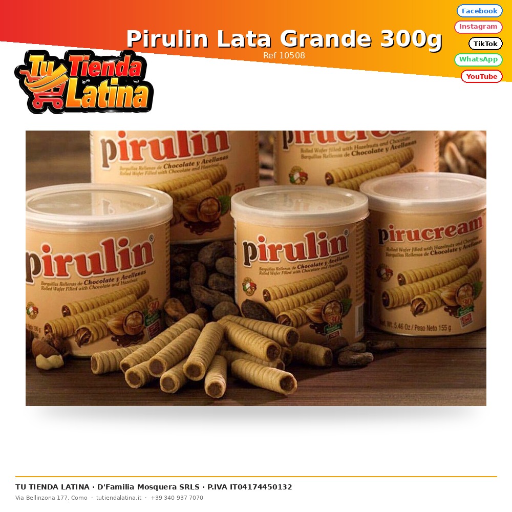 Pirulin Lata Grande 300g