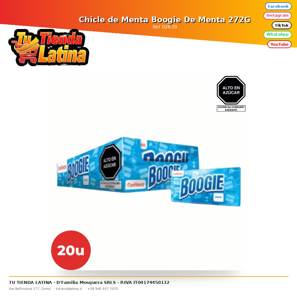 Chicle de Menta Boogie De Menta 272G