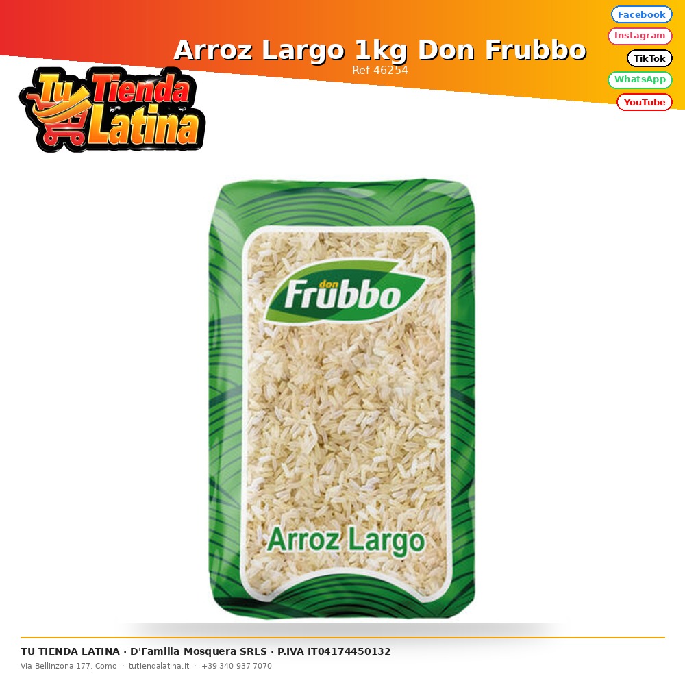 Arroz Largo 1kg Don Frubbo
