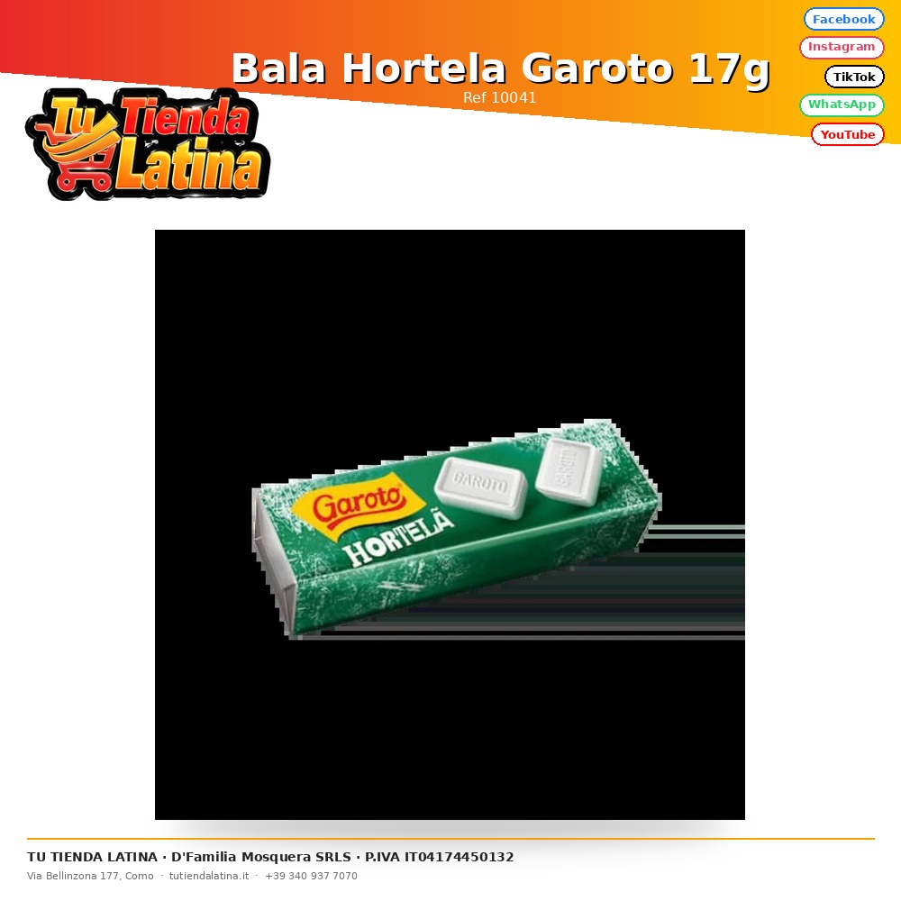 Bala Hortela Garoto 17g