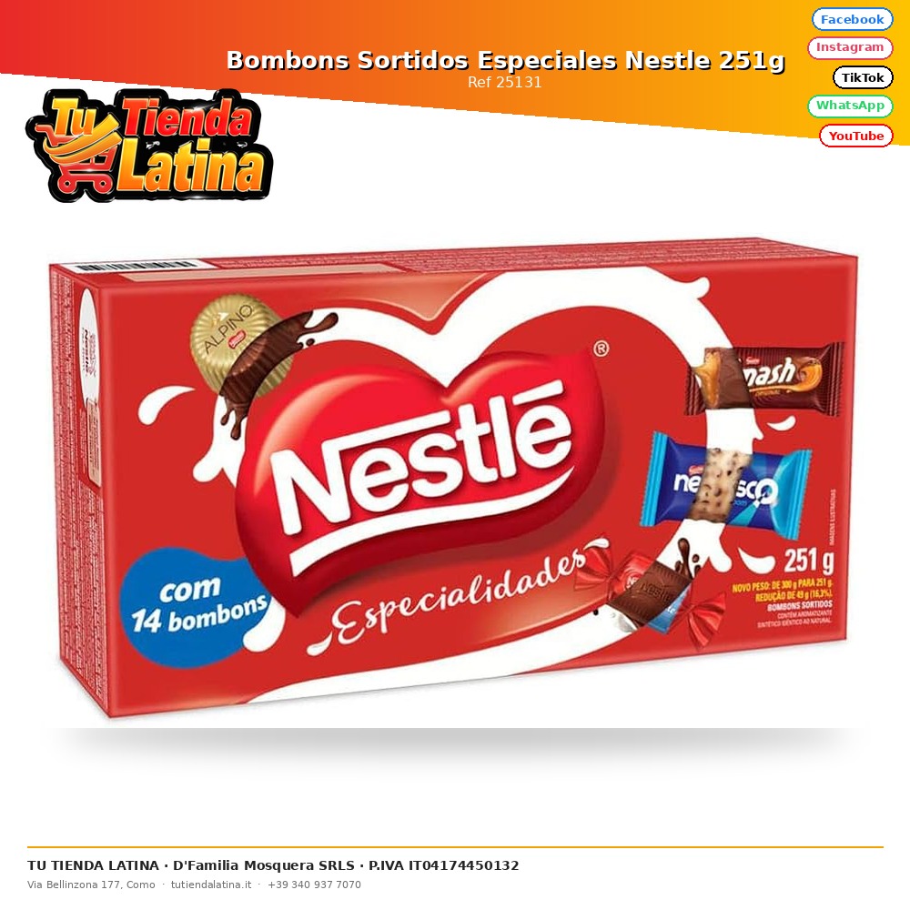 Bombons Sortidos Especiales Nestle 251g