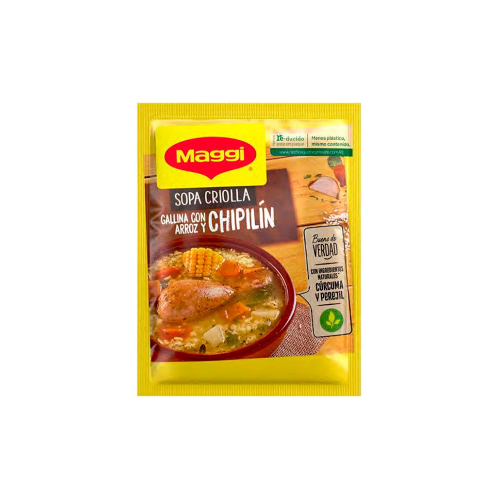 Sopa Criolla Gallina Con Arroz Y Chipilin 55g