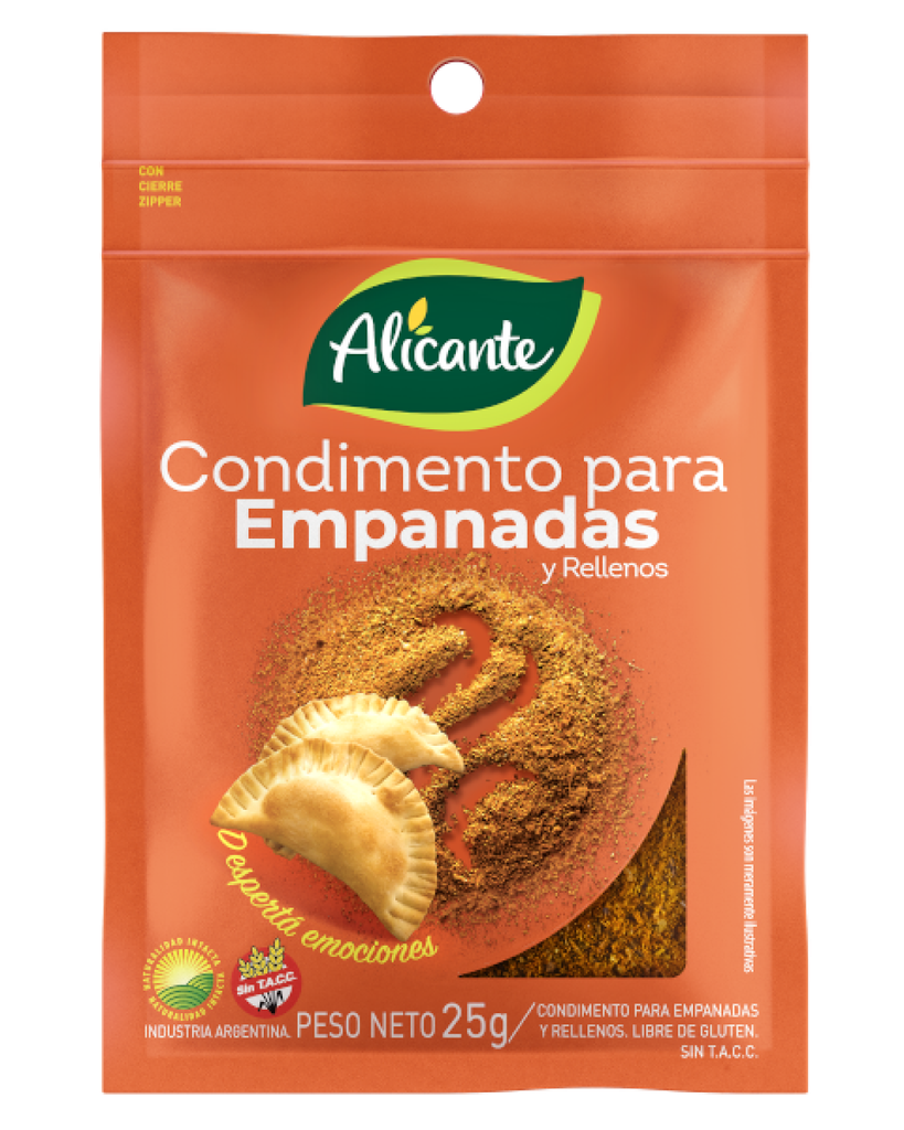 Condimento Alicante Para Empanadas 25gr