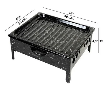 Brasero de Mesa Enlozado Pequeño