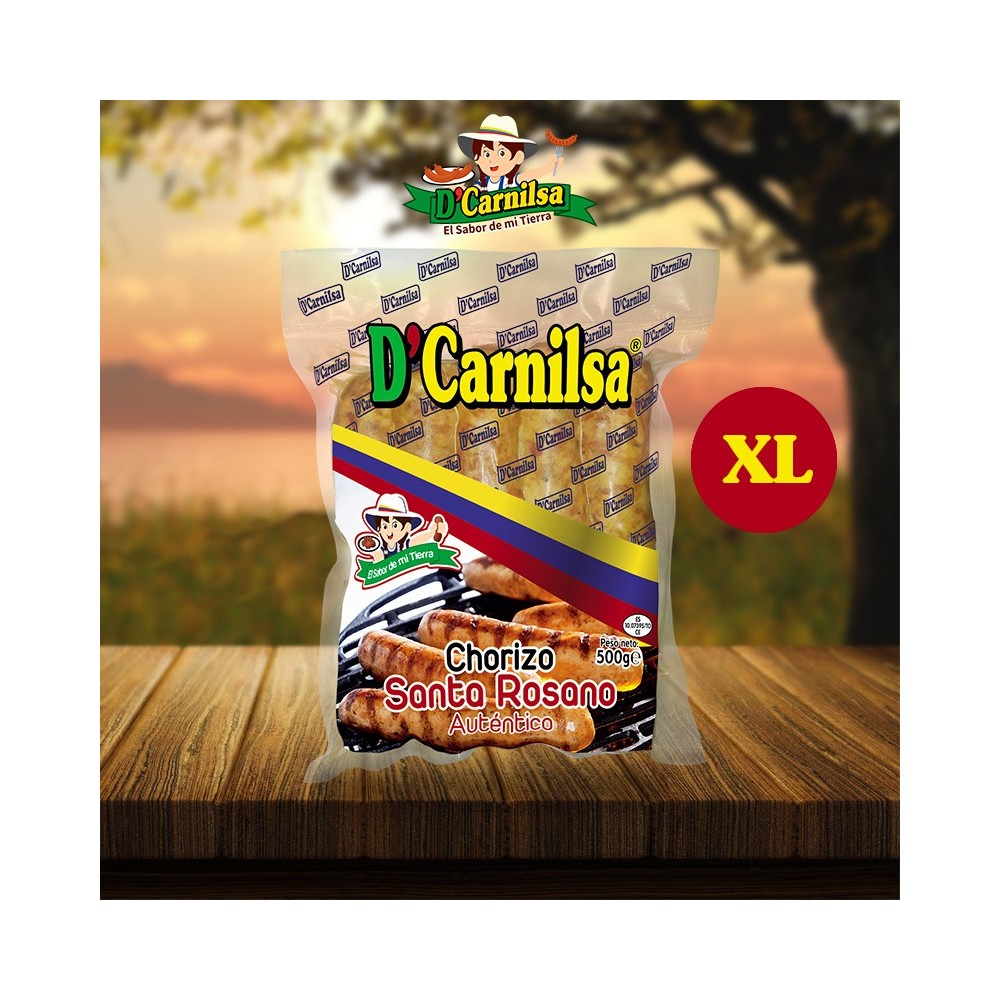 Chorizo Mediano De Chancho Santa Rozano Autentico XL 