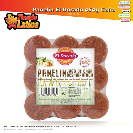 [71131] Panelin El Dorado 454g Caña