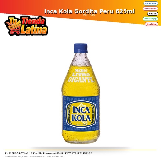 [TA p1] Inca Kola Gordita Peru 625ml