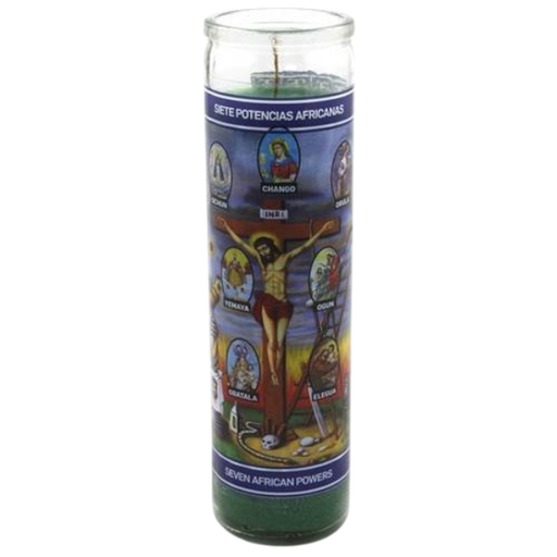 [4560] Vela Velones Siete Potencias Africanas 272g