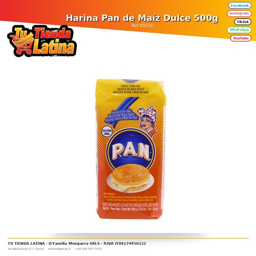[05019] Harina Pan de Maíz Dulce 500g