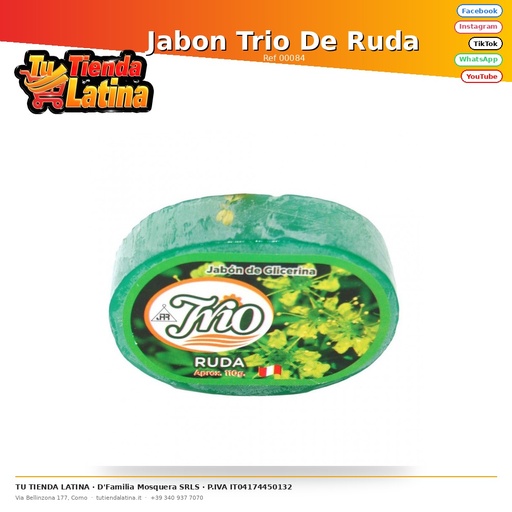 [00084] Jabon Trio De Ruda