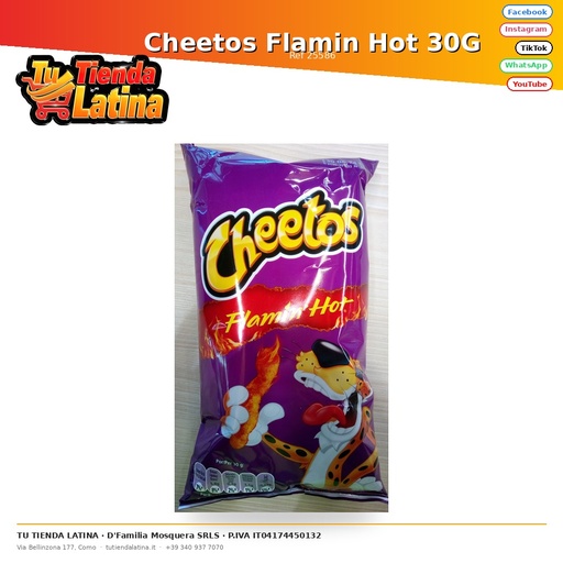 [25586] Cheetos Flamin Hot 30G