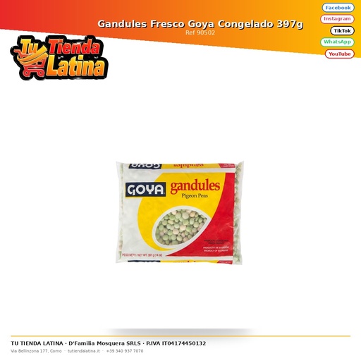 [90502] Gandules Fresco Goya Congelado 397g