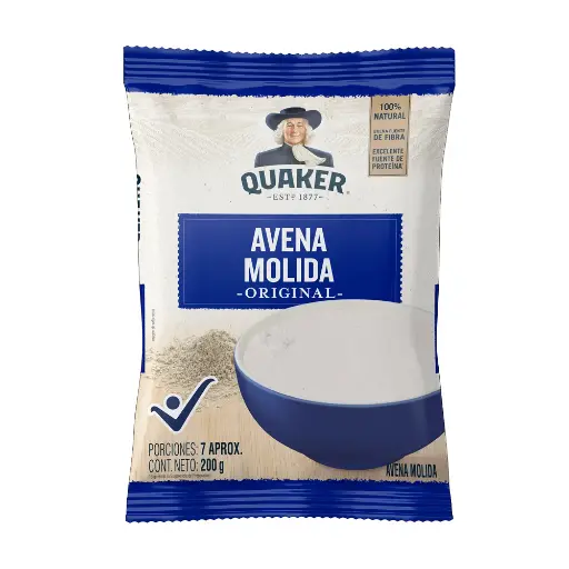 [7702193102822] Quaker Avena Molida 200gr