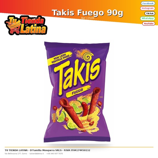 [13509] Takis Fuego 90g