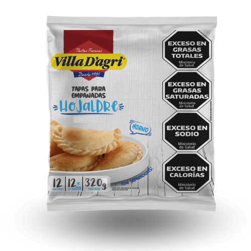 [5716] Tapas De Empanadas Villad'Agri 320G 12 Und