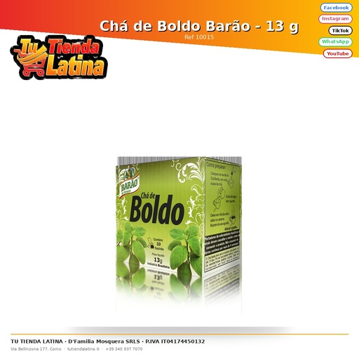 [10015] Chá de Boldo Barão - 13 g