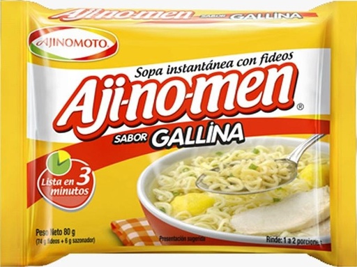 [7754487002660] SOPA INSTANTANIA AJI NO MEN  GALLINA 80G