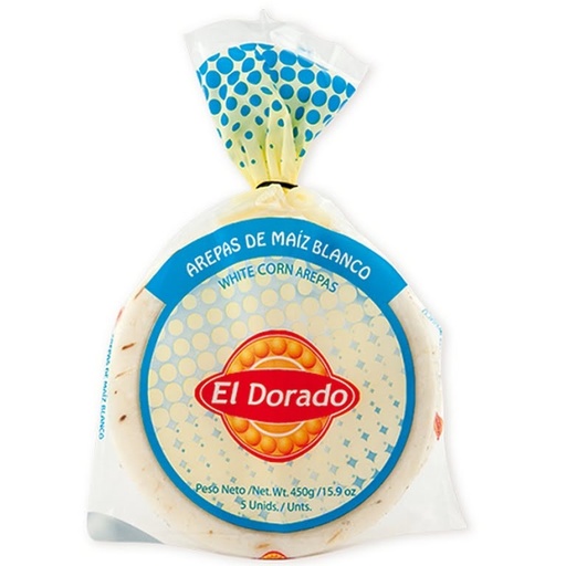 [0956] Arepas De Maiz Blanco 450g El Dorado Congelado