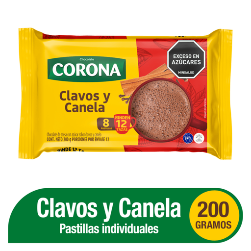 [4036] Chocolate Corona Clav/Canela 200gr