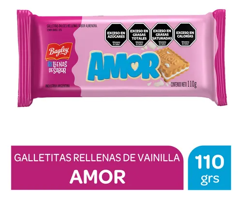 [9208] Galletas Amor 110gr Bagley