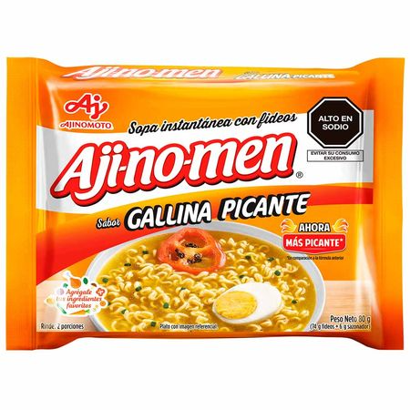 [0308] Sopa Instantania Aji No Men  Gallina Picante 80g