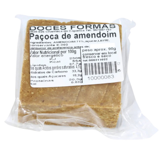 Pacoca de amendoim Doces Formas 90g