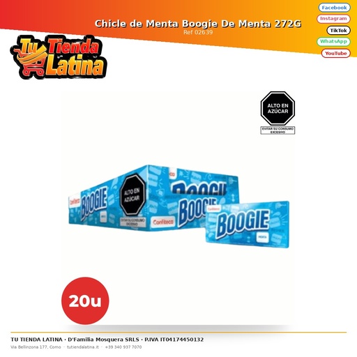 [02639] Chicle de Menta Boogie De Menta 272G