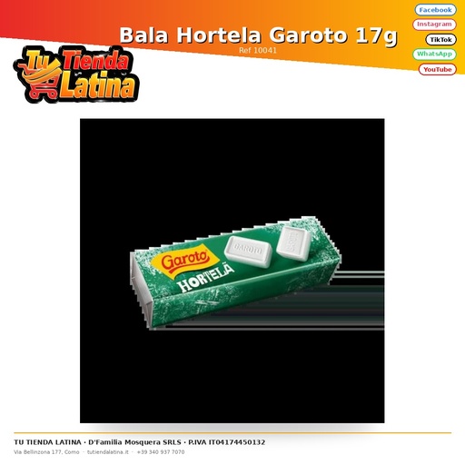 [10041] Bala Hortela Garoto 17g