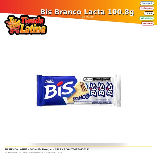 [75999] Bis Branco Lacta 100.8g