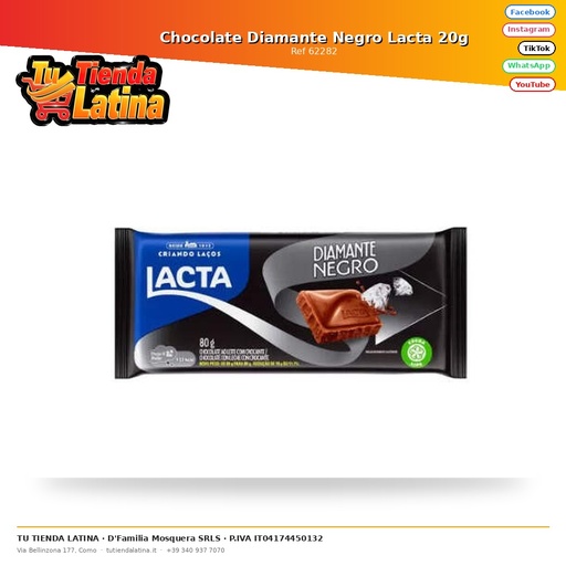 [62282] Chocolate Diamante Negro Lacta 20g