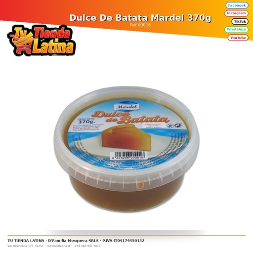[00016] Dulce De Batata Mardel 370g