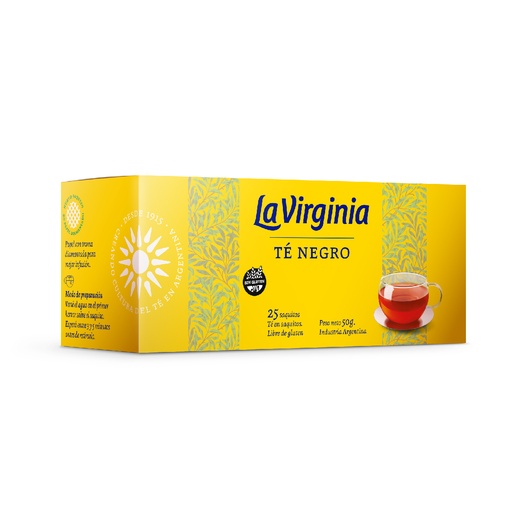 La virginia Te Negro 25 Saquitos