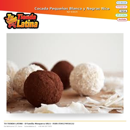 Cocada Pequeñas Negra