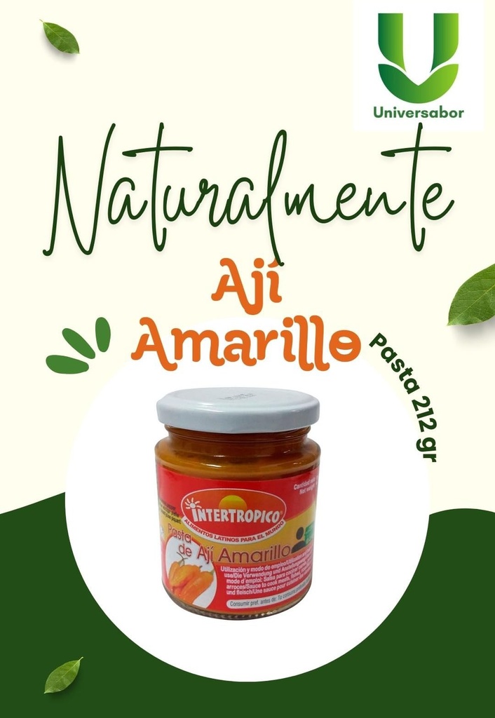 Pasta De Aji Amarillo Intertropico 212G