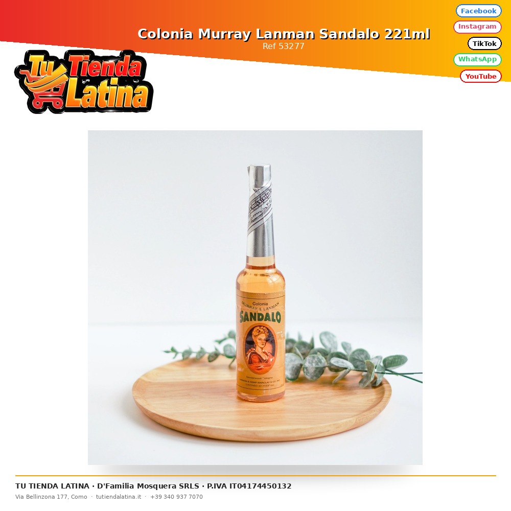 Murray Lanman Colonia di sandalo 221 ml